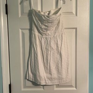 Gap White Lace Strapless Dress